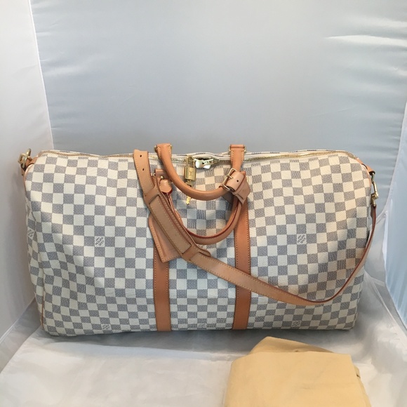 damier azur keepall